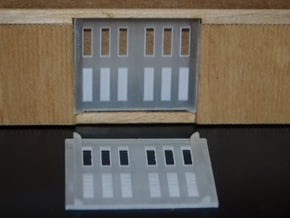 HO-Scale PC&F Replacement Doors in Smooth Fine Detail Plastic