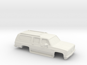 1/64 1989-91 Chevrolet Suburban Shell in White Natural Versatile Plastic