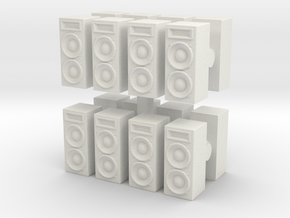 Stage Speaker (x16) 1/144 in White Natural Versatile Plastic