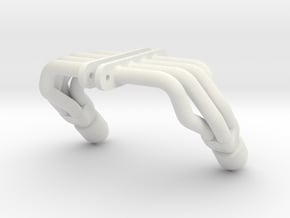 SMT10 MJ Style Headers With Muffler in White Natural Versatile Plastic: 1:10