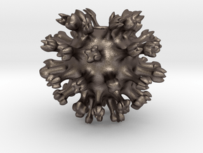 Virus in Polished Bronzed-Silver Steel