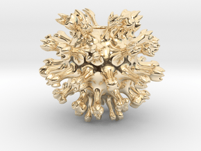 Virus in 14k Gold Plated Brass