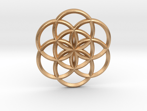 Seed of Life in Natural Bronze: Small