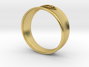 Ring Super Man in Polished Brass