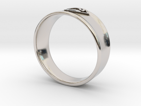 Ring Super Man in Rhodium Plated Brass