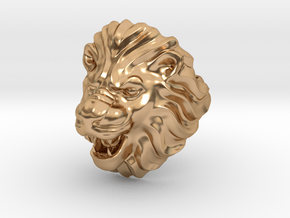 Ring Lion Leo Lev in Polished Bronze
