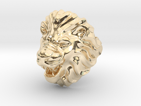 Ring Lion Leo Lev in 14k Gold Plated Brass
