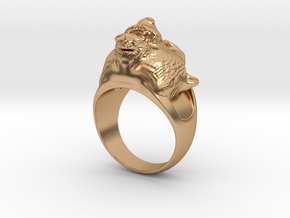Ring Bear in Polished Bronze