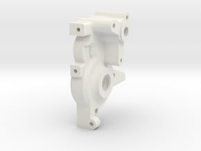 TRF201/211 4 Gear Short Laydown Gearcase Left Hand in White Natural Versatile Plastic
