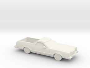 1/64  1977-79 Ford Ranchero in White Natural Versatile Plastic