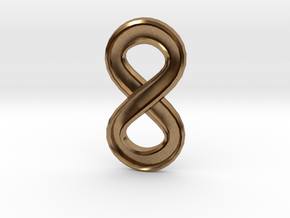 Infinity (small) in Natural Brass