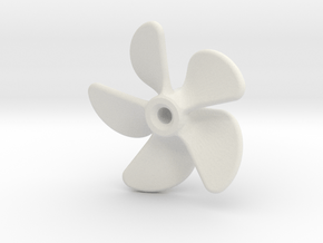 Propeller 22mm (LH) in White Natural Versatile Plastic