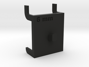 Wrench Hanger - 6 mm in Black Premium Versatile Plastic