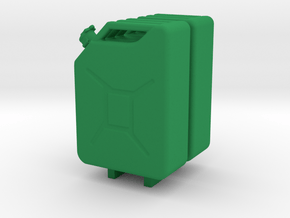 2 X Jerrycans in Green Processed Versatile Plastic