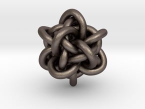 Gordian Knot 1" in Polished Bronzed Silver Steel