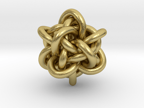 Gordian Knot 1" in Natural Brass