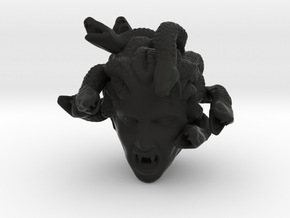 Medusa's Head in Black Premium Versatile Plastic