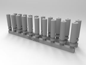 Bolt Rifle Suppressors Ring x20 in Tan Fine Detail Plastic