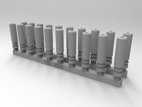 Bolt Rifle Suppressors 2 Rings x20 in Tan Fine Detail Plastic