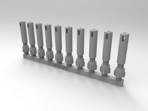 Bolt Rifle Suppressors Eliminator x10 in Tan Fine Detail Plastic