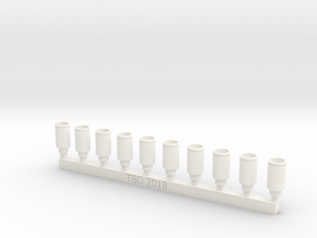 Loudener v1 x10 in White Processed Versatile Plastic