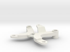 Schumacher cougar steering lever and radius arm in White Natural Versatile Plastic