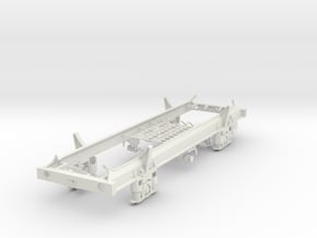 7mm TUA Carless tank wagon chassis SWB in White Natural Versatile Plastic
