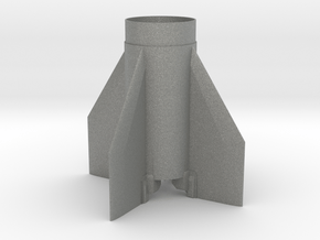 SCUD-B Fin Unit (Fits BT-60 for 18 mm motors) in Gray PA12