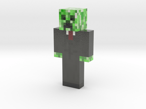 Creeper Suit 2 | Minecraft toy in Glossy Full Color Sandstone