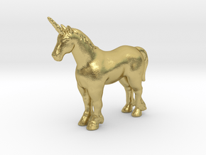 Unicorn 1/60 DnD miniature fantasy games and rpg in Natural Brass