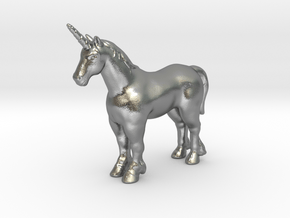 Unicorn 1/60 DnD miniature fantasy games and rpg in Natural Silver