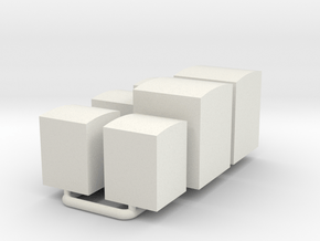 3mm Scale Jacob's Containers   in White Natural Versatile Plastic