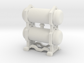 15mm Scale Cargo Canister in White Natural Versatile Plastic