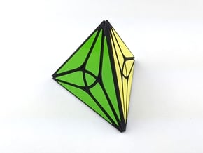 Collider Tetrahedron Puzzle in White Natural Versatile Plastic
