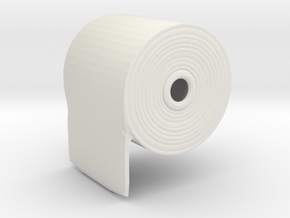 Toilet Paper  in White Natural Versatile Plastic