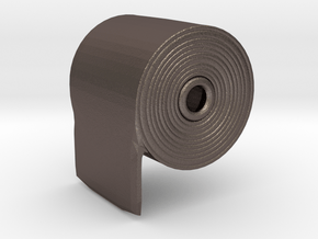 Toilet Paper  in Polished Bronzed-Silver Steel