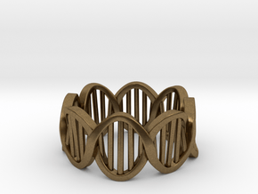 DNA Ring (Size 10) in Natural Bronze