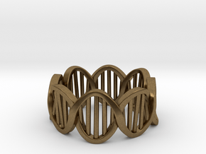 DNA Ring (Size 11) in Natural Bronze