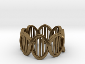 DNA Ring (Size 4) in Natural Bronze