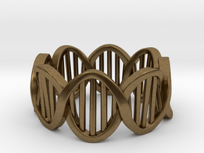 DNA Ring (Size 5) in Natural Bronze