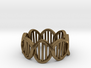DNA Ring (Size 6) in Natural Bronze
