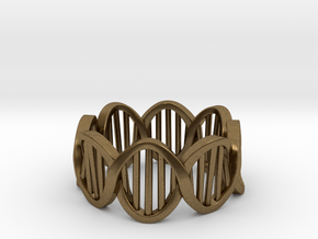 DNA Ring (Size 7) in Natural Bronze