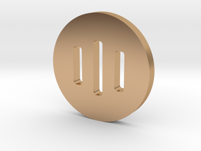 Vent Switch Cover (12mm AV) in Polished Bronze