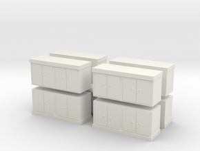 Kitchen Counter (x8) 1/144 in White Natural Versatile Plastic