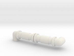 Industrial Pipeline (Rotated right) 1/87 in White Natural Versatile Plastic