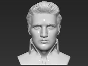 Elvis Presley bust in White Natural Versatile Plastic