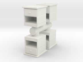 End Table (x4) 1/48 in White Natural Versatile Plastic