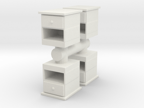 End Table (x4) 1/43 in White Natural Versatile Plastic