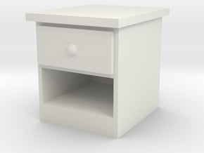 End Table 1/12 in White Natural Versatile Plastic
