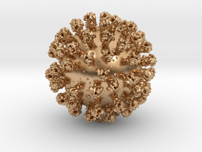 corona virus in Polished Bronze